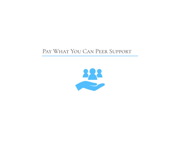 Pay what you can peer support